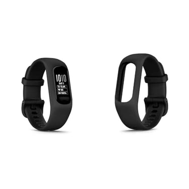 Garmin vívosmart 5 – Fitness-Tracker mit extragroßem OLED-Touchdisplay, Gesundheitsfunktion wie Schlafqualität und Herzfrequenzmessung. Bis zu 7 Tage Akkulaufzeit, wasserdicht und Notfallhilfe. im Sale